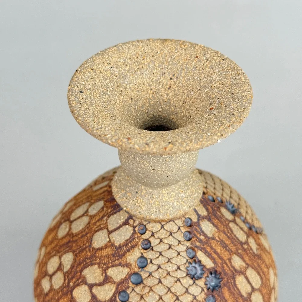 Don McWhorter‎ Studio Pottery Bud Vase Signed 1988 Art Pottery